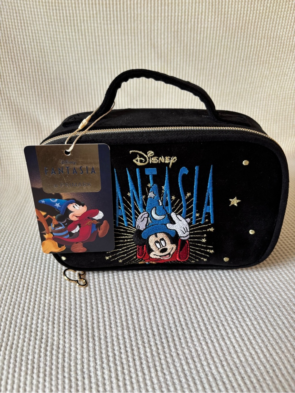 NWT Disney Primark Sorcerer Mickey Fantasia Cosmetic Bag case